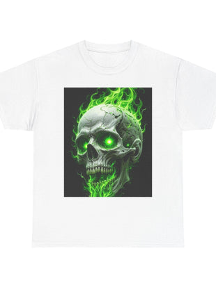 Green Skull T-shirt Printify