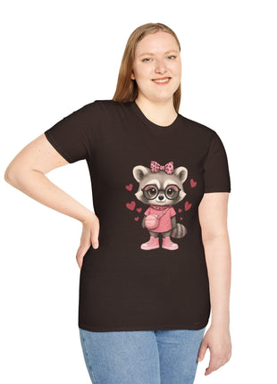 Cute Raccoon T-Shirt Printify