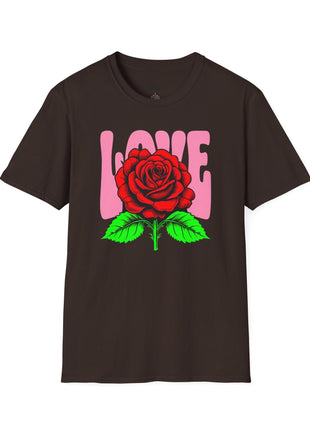 Vintage Love Rose T-Shirt Printify