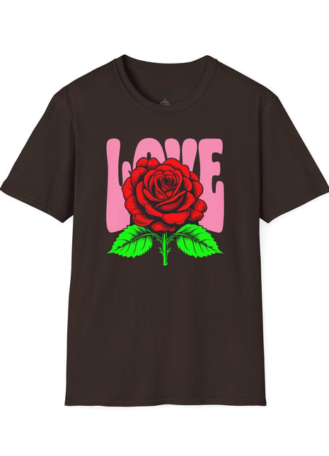 Vintage Love Rose T-Shirt Printify