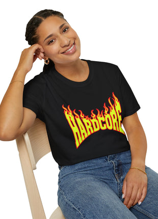 Hardcore Flame T-Shirt Printify