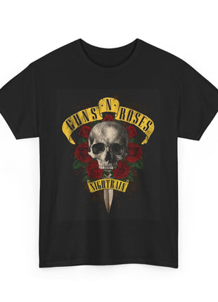 ' Roses Skull Graphic T-shirt Printify