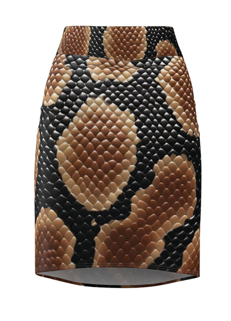 Snake Print Women's Pencil Skirt