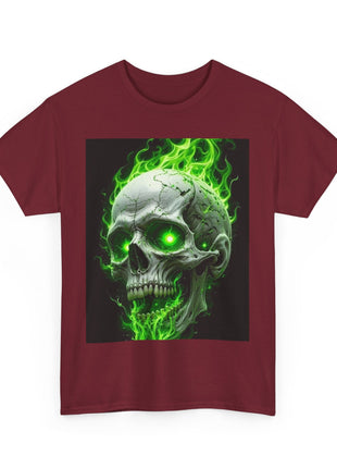 Green Skull T-shirt Printify
