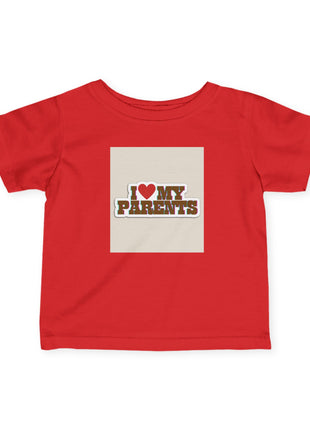 I Love My Parents Cute Baby Shirt.