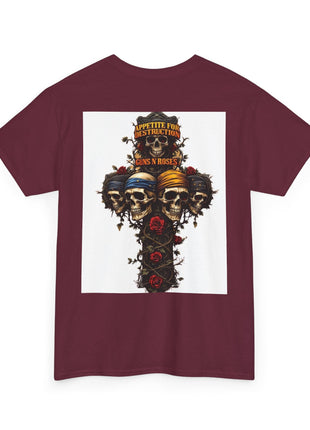 ' Roses Skull Graphic T-shirt Printify