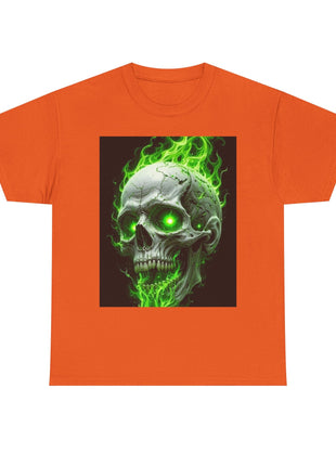 Green Skull T-shirt Printify