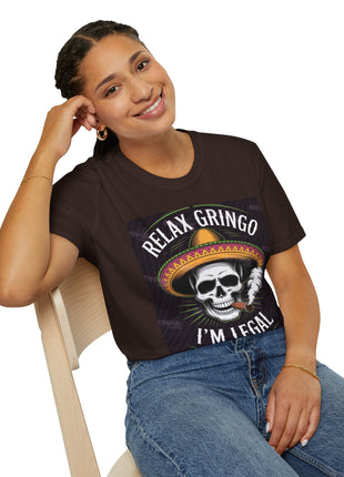 Relax Gringo Skull T-Shirt Printify