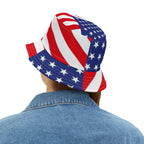 Bucket Hat - USA Flag Design Printify