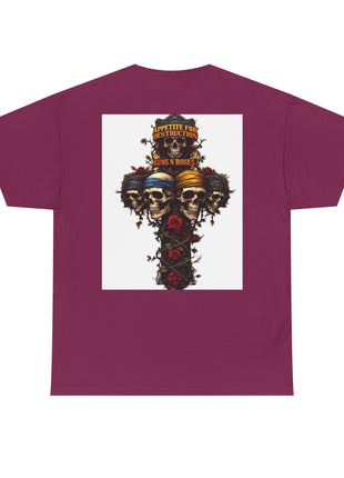 ' Roses Skull Graphic T-shirt Printify