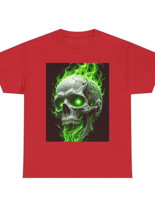 Green Skull T-shirt Printify