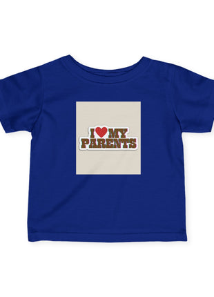 I Love My Parents Cute Baby Shirt.