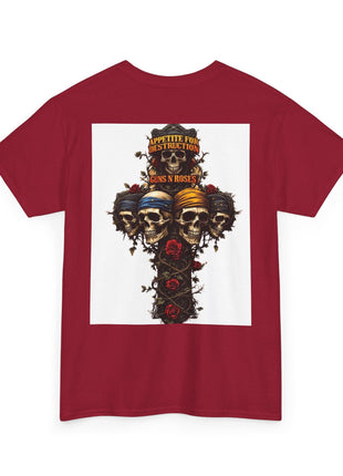' Roses Skull Graphic T-shirt Printify