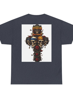 ' Roses Skull Graphic T-shirt Printify
