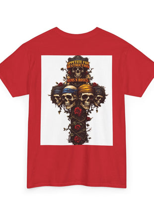 ' Roses Skull Graphic T-shirt Printify