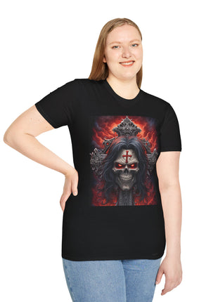 Gothic Skull T-Shirt - Unisex Softstyle.