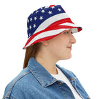Bucket Hat - USA Flag Design Printify
