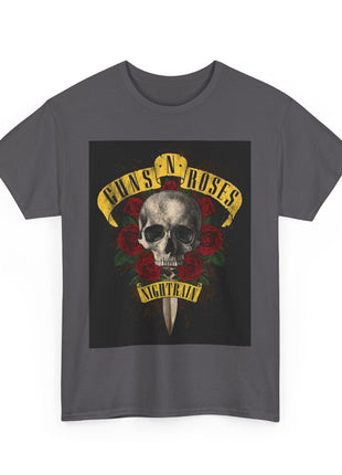 ' Roses Skull Graphic T-shirt Printify