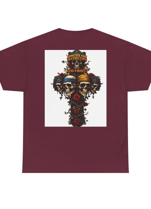 ' Roses Skull Graphic T-shirt Printify