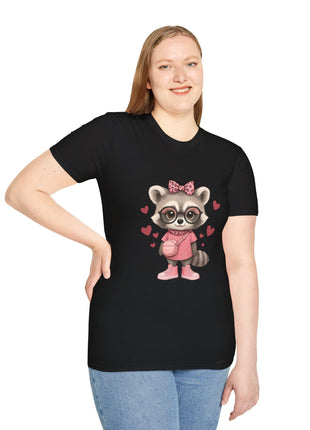 Cute Raccoon T-Shirt Printify