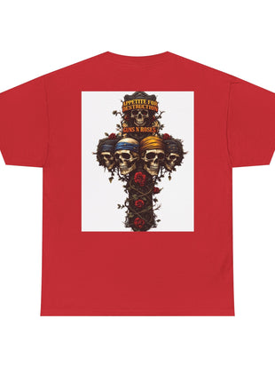 ' Roses Skull Graphic T-shirt Printify