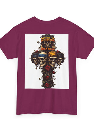 ' Roses Skull Graphic T-shirt Printify