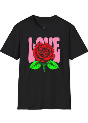 Vintage Love Rose T-Shirt Printify