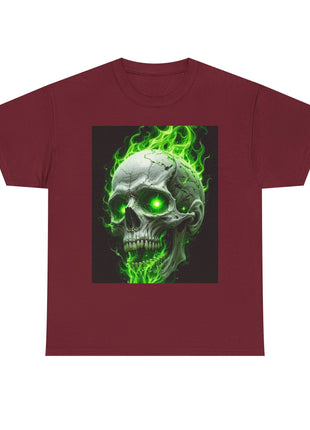 Green Skull T-shirt Printify