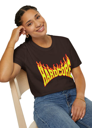 Hardcore Flame T-Shirt Printify