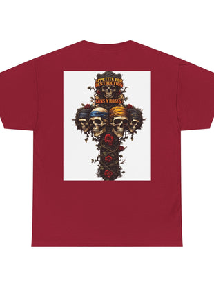 ' Roses Skull Graphic T-shirt Printify