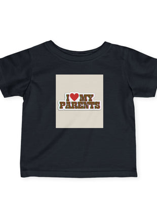 I Love My Parents Cute Baby Shirt.