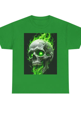 Green Skull T-shirt Printify