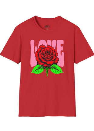 Vintage Love Rose T-Shirt Printify