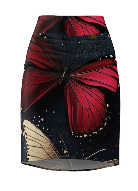Butterfly Print Women's Pencil Skirt RICKY