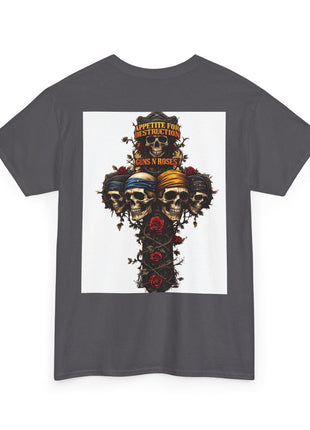 ' Roses Skull Graphic T-shirt Printify