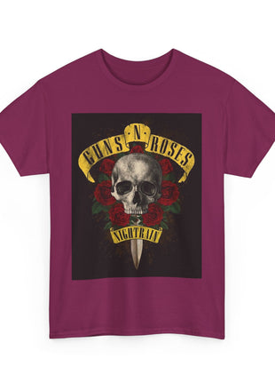 ' Roses Skull Graphic T-shirt Printify