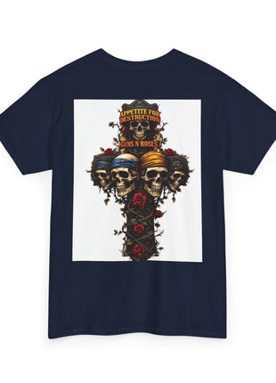 ' Roses Skull Graphic T-shirt Printify