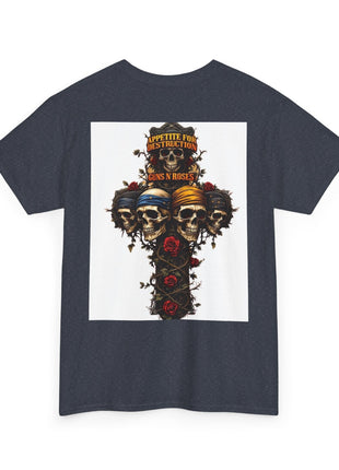 ' Roses Skull Graphic T-shirt Printify