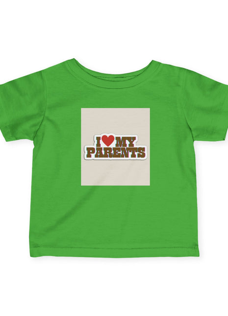 I Love My Parents Cute Baby Shirt.