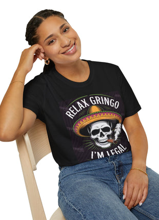Relax Gringo Skull T-Shirt Printify