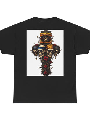 ' Roses Skull Graphic T-shirt Printify