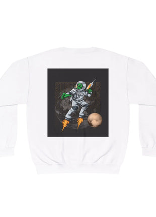 Black sweatshirt featuring a classic design, ideal for comfortable and stylish casual wear.