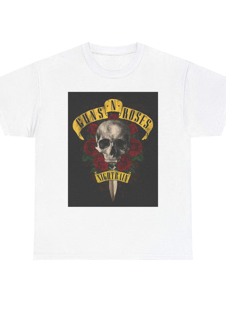 ' Roses Skull Graphic T-shirt Printify